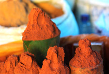 Berbere spice mix on offer at the market.