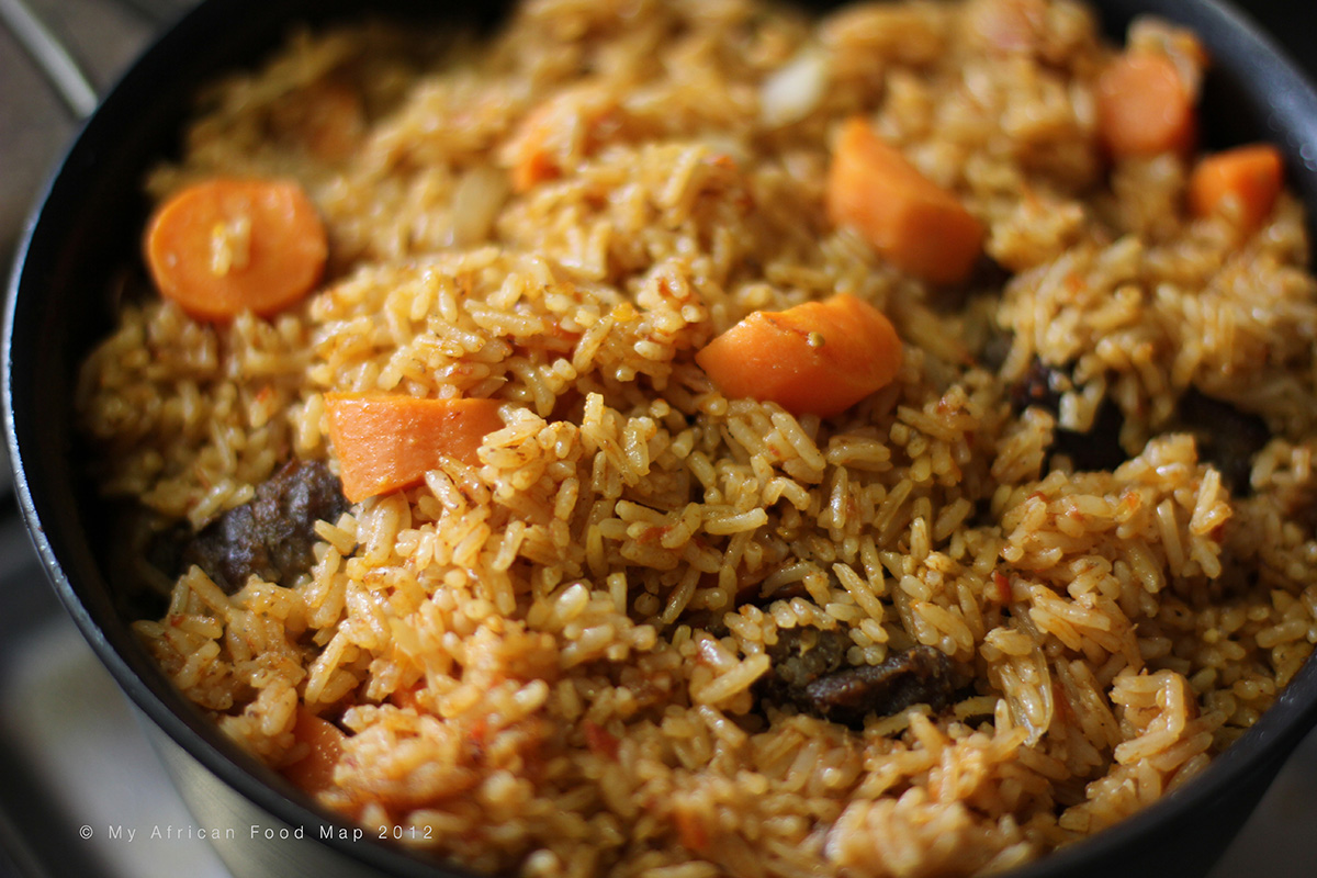 Jollof Rice Ghana Style My African Food Map