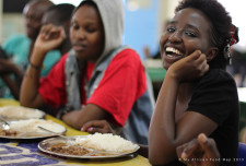 The food is extremely cheap, ranging from between 30 and 50 Kenyan Shillings for a plate.