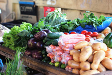 Some veg to go with that seafood (also sold at the fish market).