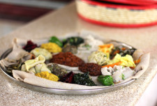 Yetsom beyaynetu; a delicious spread of several vegetarian sauces, especially popular during the Fasting period. This dish is one of many reasons why Ethiopian food is equally amazing for vegetarians and/or those on a vegan diet. Definitely one of my favourites!